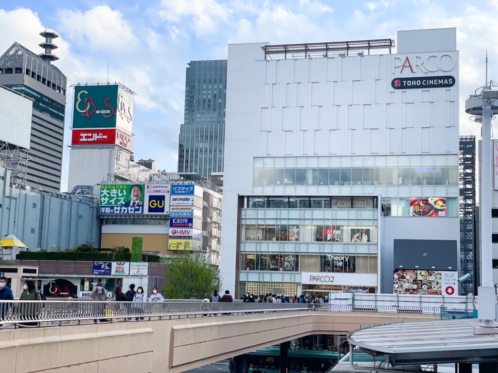 仙台のファッションビルであるPARCO2