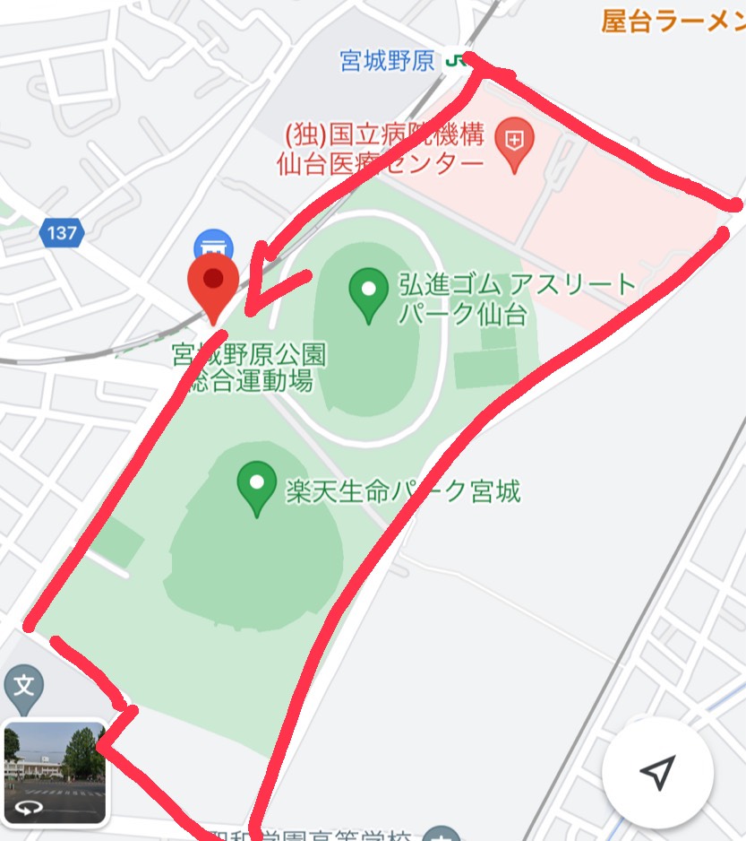 楽天球場のコース