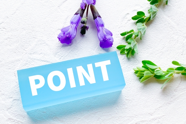 ポイントと書いてある画像