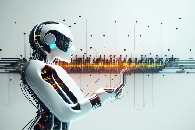 AIのロボットの横姿